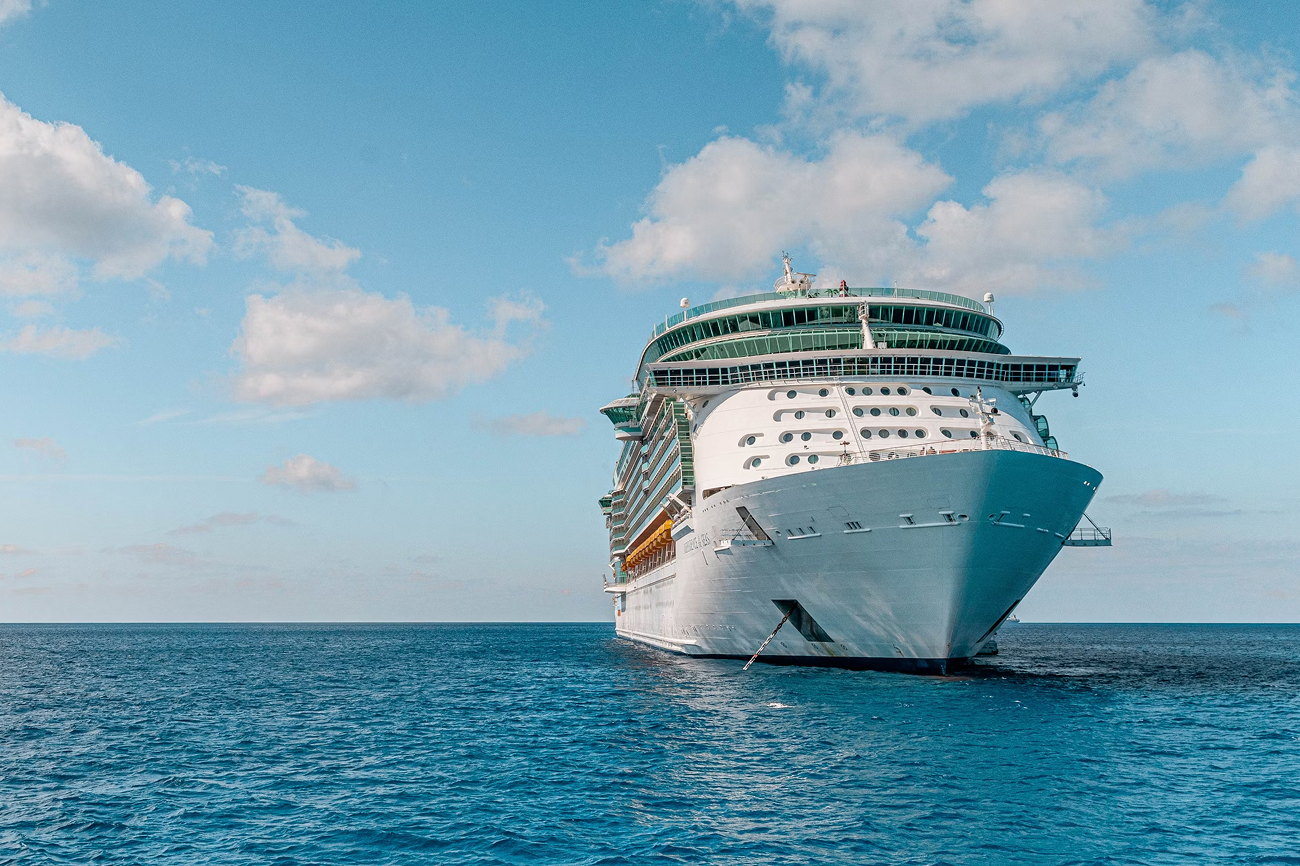 cruise ship on ocean